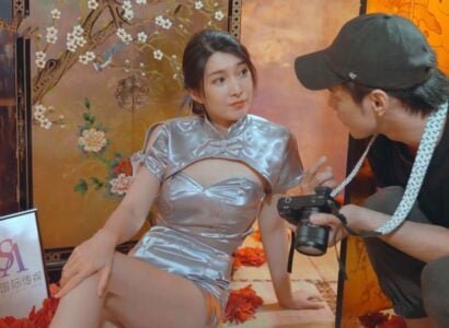 นางแบบที่สวยงามดึงดูดช่างภาพ