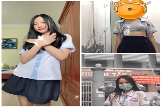 แฟนสาวของหญิงสาวมัธยม Huynh Tan Phat แอบบันทึกวิดีโอร้อนกับเธอ