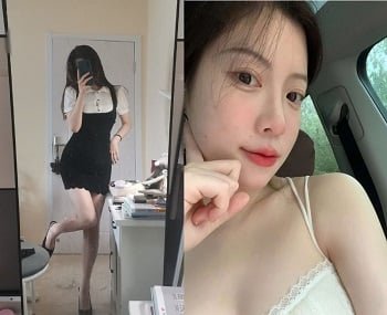 เธอแสดงเอวที่เพรียวบางและเย้ายวน