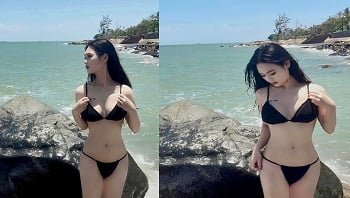 สาวสวย Dao Vy แสดงกระสุนของเธอ